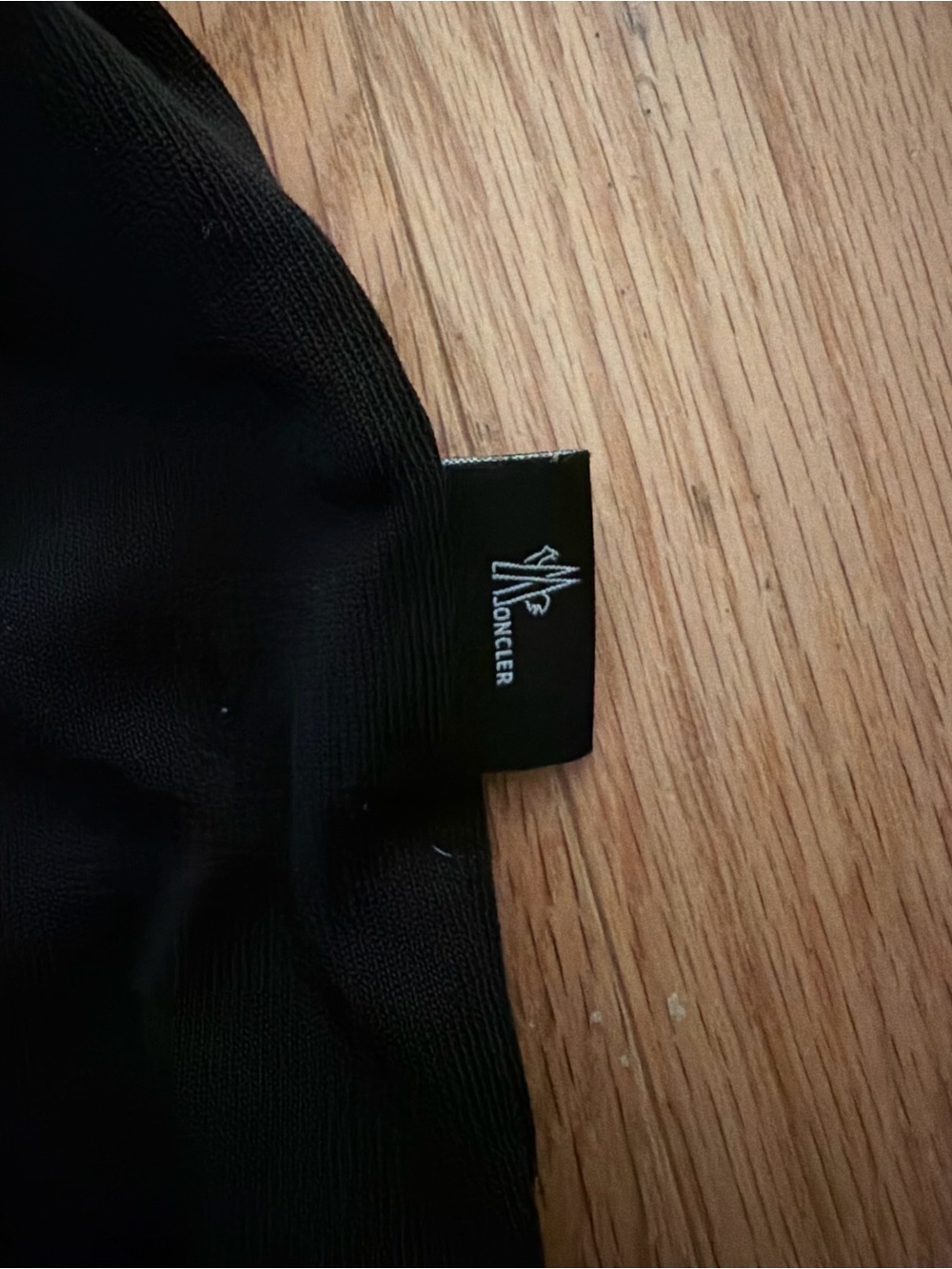 Moncler Black T-Shirt with Blue & White Graphic Panel - Picture 3 of 7